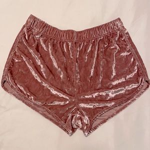Velvet shorts